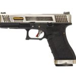 WE Force G17 GBB BK (Silver Slide and Gold Barrel)